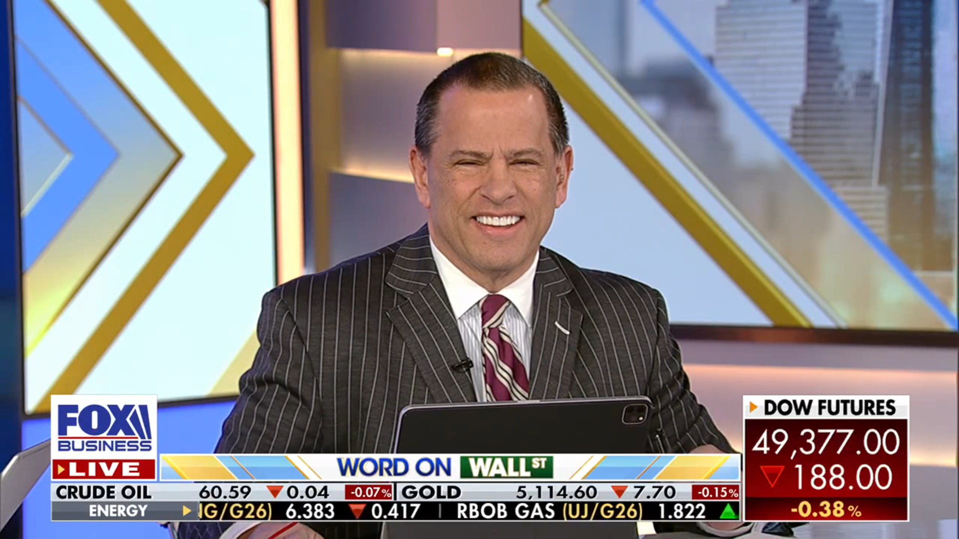 Chris McMahon appearing on Fox Business News